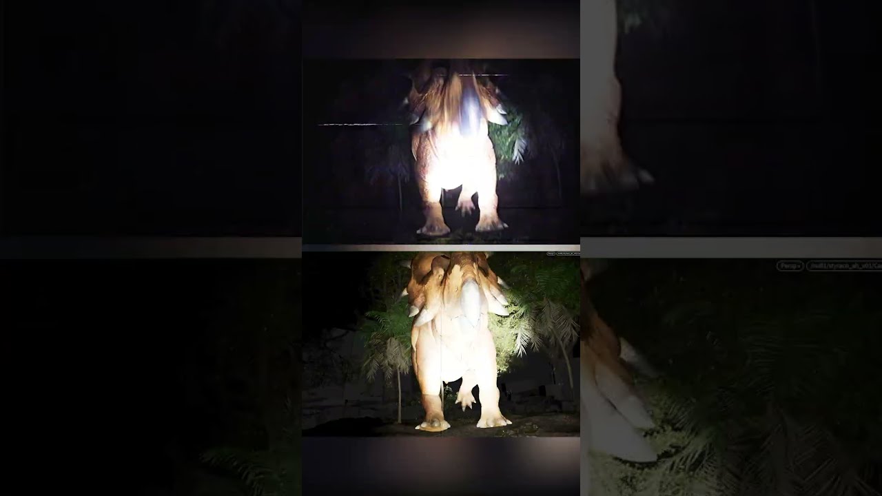 EMELA NTOUKA Found Footage | VHS Dinosaur Analog Horror | Making Of  #cryptid #dinosaur #horror