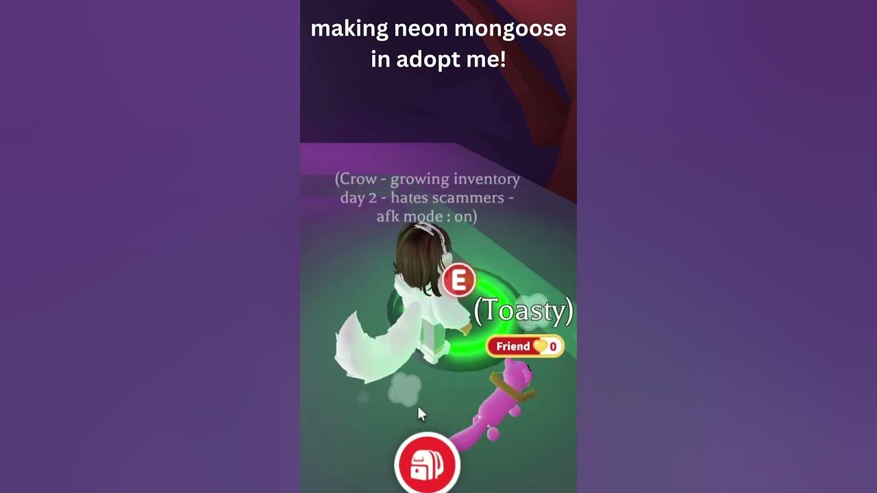 making neon mongoose in roblox adopt me! - YouTube