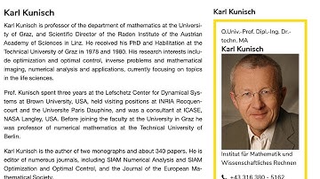 Control in Times of Crisis. Online seminar.  October 20, 2020. Karl Kunisch (U Graz, Austria)