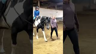 She was scared to ride but did it anyway! #beginner #equestrian #doitscared #bebrave #horseback