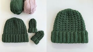 : Crochet Even Mixed Loop Hat