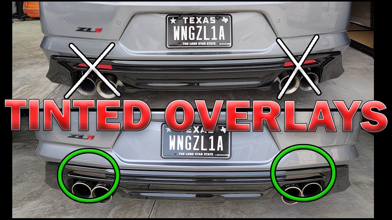 Camaro Rear Reflector Tinted Overlays! Cheap & Easy Mod! 2016+ 6th Gen