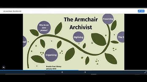 Armchair Archivist Video