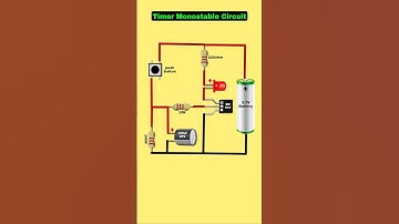 Timer Monostable Circuit diagram | Transistor delay timer