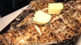 barbecue turbot fish sea food #Steakfriedfish #kingfishsteaks #turbot #seafood #bbqbeef #bbqfish