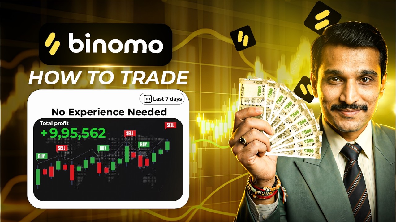 Binomo Mobile Trading Full Course (Hindi) | Binomo Me Trade Kaise Kare? 📱 Live Trading