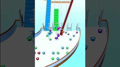 Bridge Race All Levels Gameplay Android,ios Levels 1216 #Shorts