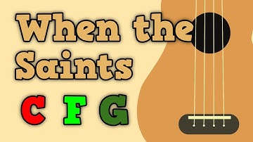 When The Saints Go Marching In - EASY Ukulele Play Along! 3 Chords!