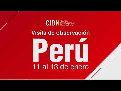 CONFERENCIA DE PRENSA - VISITA DE OBSERVACIÓN A PERÚ