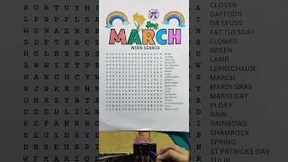 Can You Find All March Words? #puzzle #challenge #shorts