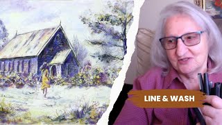 A Mature trained Artist Shows How To Use Ink, Watercolor and Soft Pastel together? by Ryn Shell 225 views 1 year ago 7 minutes, 25 seconds