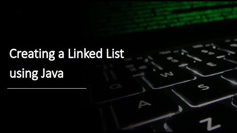 Linked List Creation | Data Structures Java | Tamil