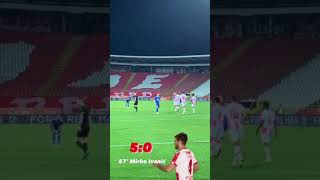 57’ GOOOL! Mirko Ivanić!  5:0, Crvena zvezda - Voždovac