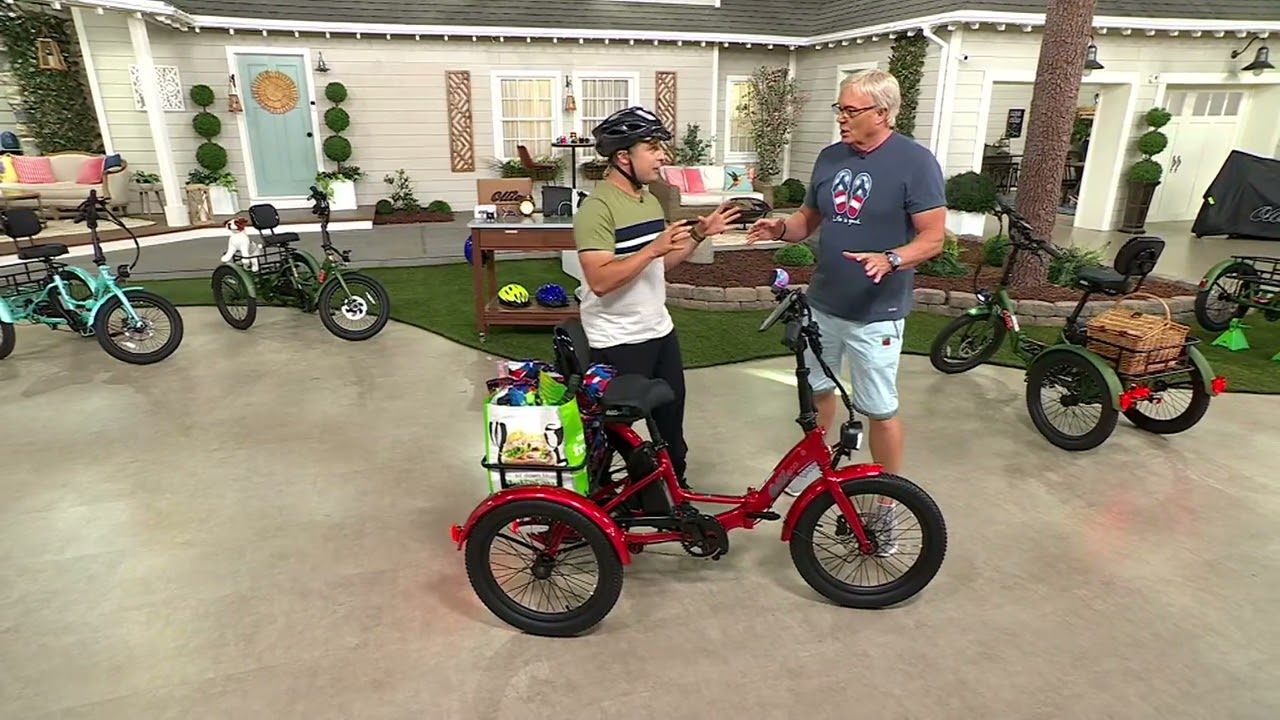 ollie Leo Electric Trike with 500W Motor & 20MPH Speed w/ Accessories on QVC
