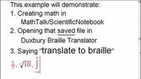 Physically Challenged Math into Braille+ Speech Recognition