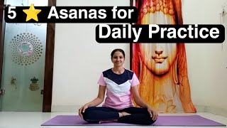 5 Basic Asanas for Daily Practice #enlighten