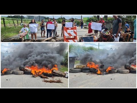 Moradores realizam protesto e bloqueiam rodovia AL 420 em São Miguel dos Campos