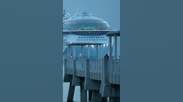 People gathering to witness the historic event! Icon of the Seas, Triumphal entrance to Port Miami