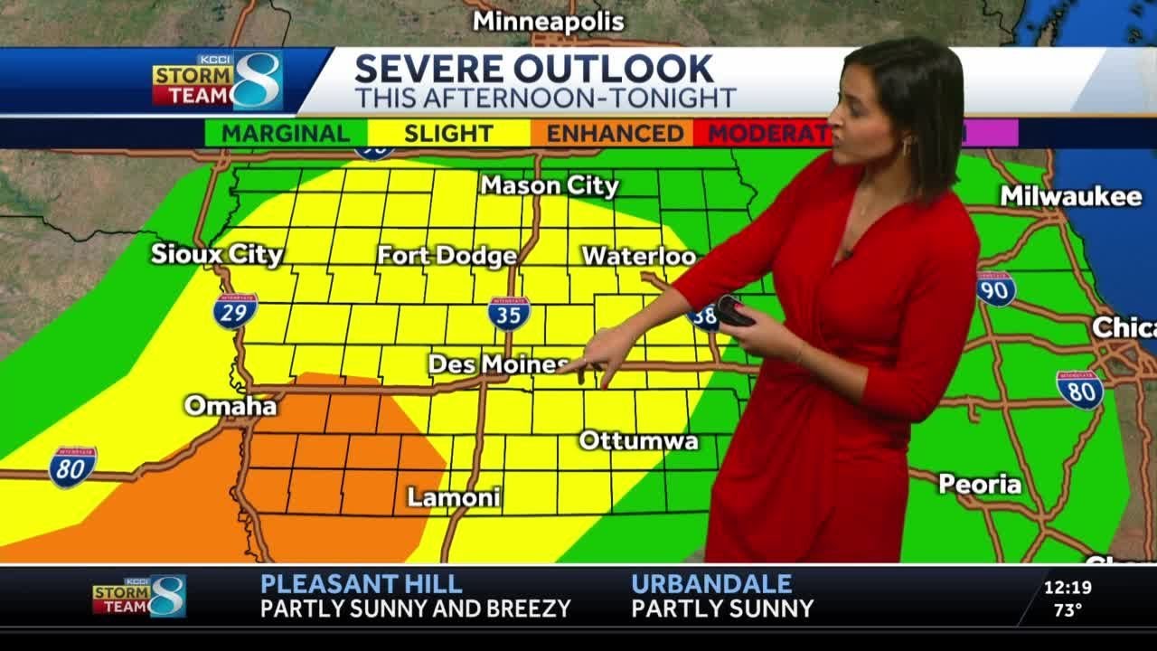 Widespread strong to severe storms possible Wednesday evening - YouTube
