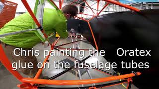 Chris Rush explains how to install and apply Oratex fabric in the cockpit of a Piper Super Cub.