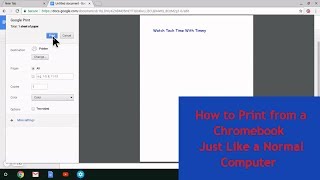 How to Print From Your Chromebook
