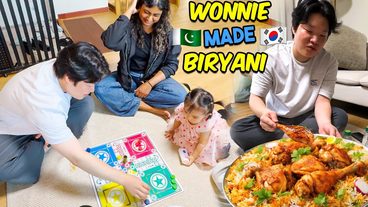 Korean boy cooks Biryani 🇵🇰🤍🇰🇷