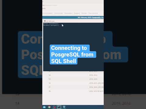 How to quickly connect to PostgreSQL with SQL Shell