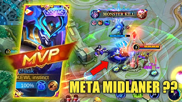 MIDLANER META !! Underrated Mage 2022🔥 Top Global Zhask ~MLBB