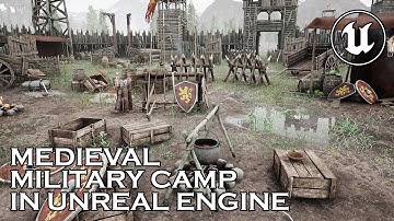 Unreal Engine 5.3 | MEDIEVAL WOODEN FORT - MILITARY CAMP