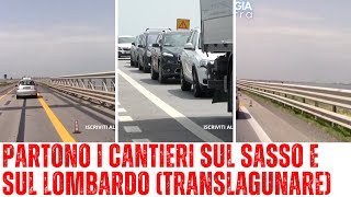PARTONO A DICEMBRE I LAVORI SUI PONTI SASSO E  LOMBARDO SUL TRANSLAGUNARE
