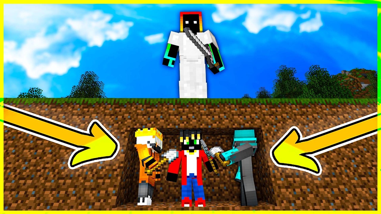 3 LOPATY VS 1 HUNTER😱 | [MarweX&