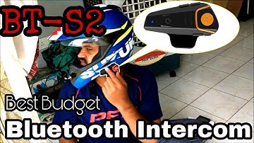BT-S2 Bluetooth Headset Motorcycle Intercom Unboxing and Installation