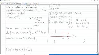 Math 219 Differential Equations Lecture 23 Part 1