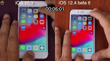 iOS 12.3 vs iOS 12.4 beta 6 speed test on iphone 6s | iSuperTech