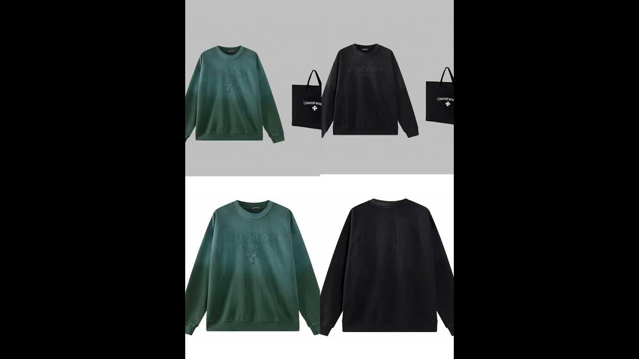 Chrome Hearts crew neck long sleeve cotton sweatshirt for men