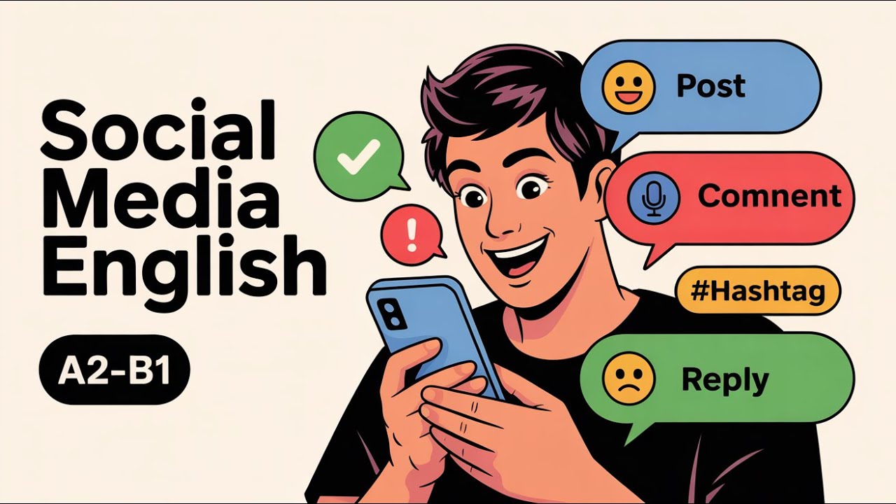 Social Media English: Posts, Comments, Replies, and Polite Tone | A2–B1