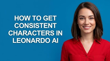 How to Get Consistent Characters In Leonardo Ai - AshleyHowTo