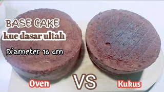 PERBEDAAN KUE DASAR ULANG TAHUN  DI KUKUS DENGAN DI OVEN BLACK FOREST / BROWNIES II DIAMETER 16 CM