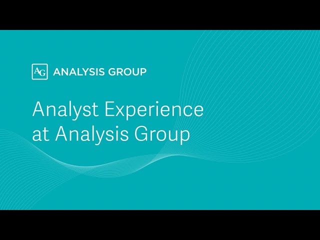 Analysis Group Careers