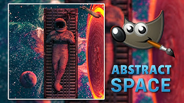 Abstract Space Photo Manipulation Speed Art (GIMP)