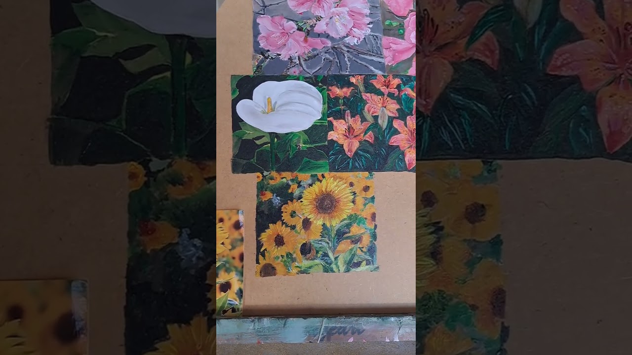 Como pintar girassois