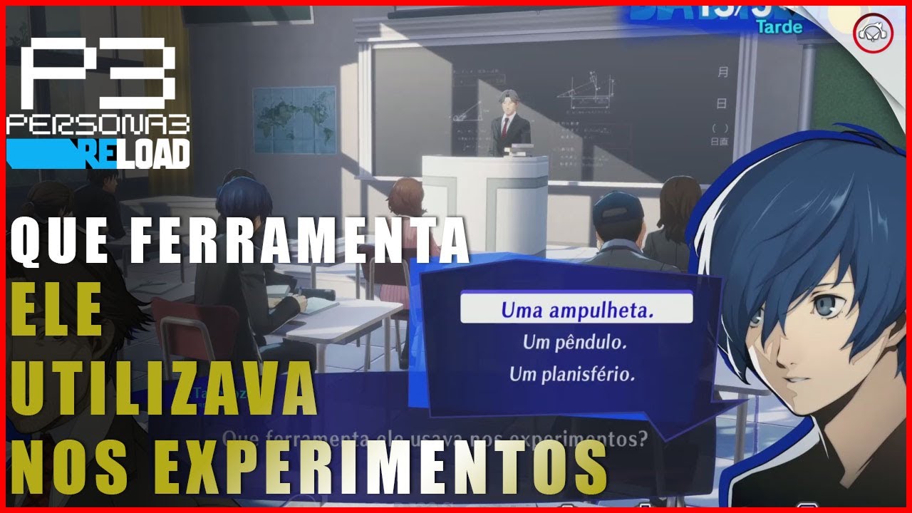Miniatura do vídeo Persona 3 Reload, Como responder a pergunta que ferramenta ele usava nos experimentos | Super-Dica