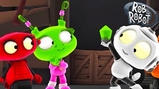 we found diamonds rob robot friends funny kids tv