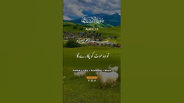 Quran Surah Al-Inshiqaq 84 Ayat No 2-15 (القرآن سورة الإنشقاق)·