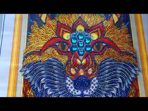 ალმასური მოზაიკა - Fox (5D) დასრულებული