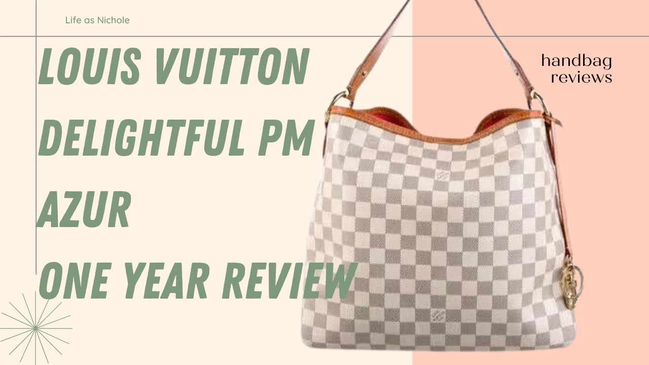 Louis Vuitton Damier Azur Delightful PM Review and Wear and Tear 