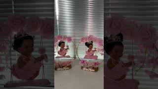 Baby shower centerpieces #babyshowerideas #babyshowerparty #babyshower @paperkutzncards.Etsy.com