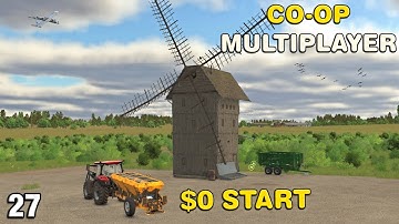 BUILDING A WINDMILL OUR FIRST PRODUCTION! CO-OP Multiplayer Survival4X FS25 Ep27