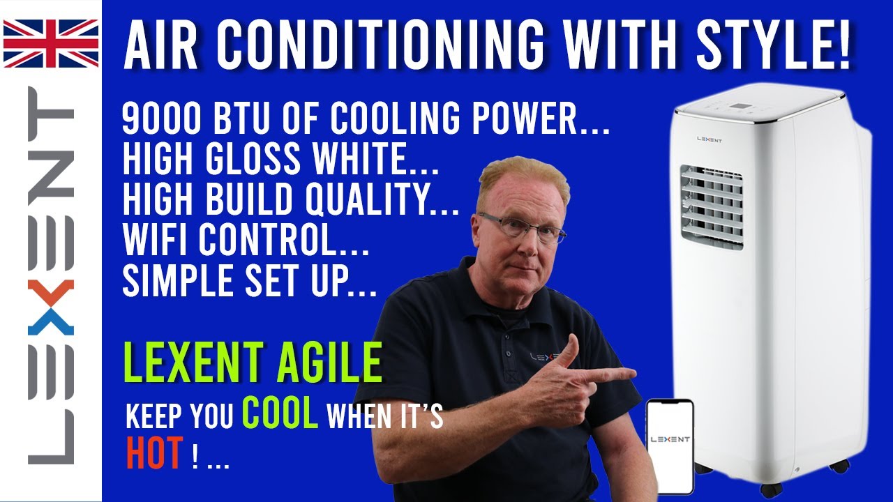 LEXENT | AGILE Portable Air Conditioner 9000 BTU (subtitled) #lexent  #portableairconditioner - YouTube