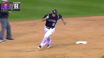 WSH@COL: LeMahieu knocks a triple into right field